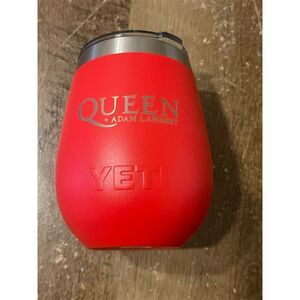 YETI Rambler 10 oz Wine Tumbler Queen + Adam Lambert Tour Red